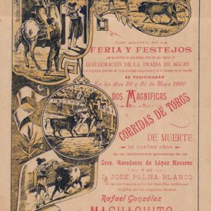 Cartel de Toros Cáceres 1900