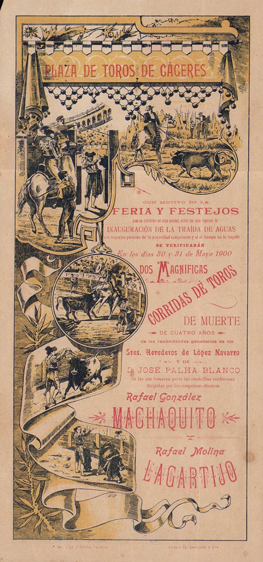 Cartel de Toros de la Feria de 1900