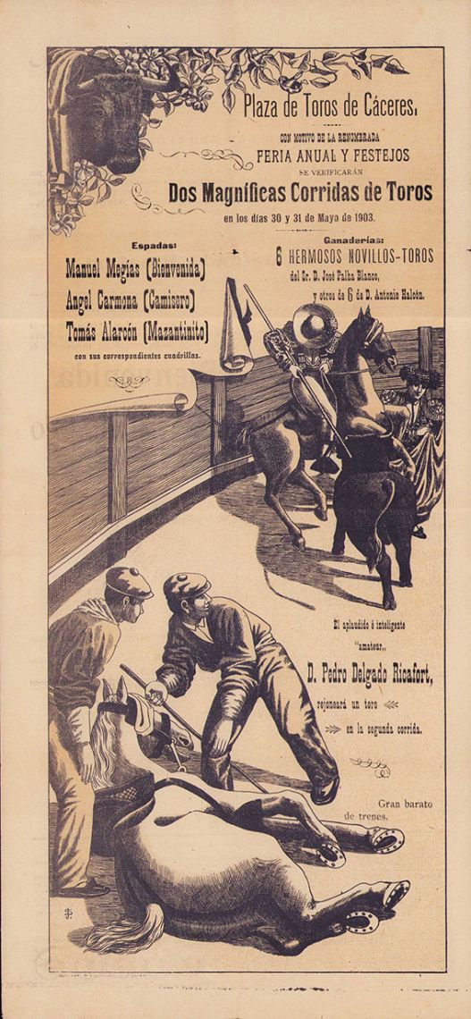 Cartel de Toros de la Feria de 1903