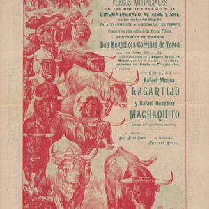 Cartel de Toros Cáceres 1907
