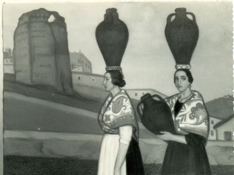 Postal de Aguadoras «Tipos Cacereños»