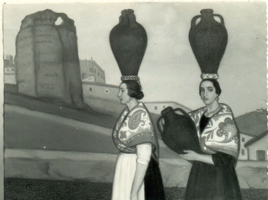 Postal de Aguadoras «Tipos Cacereños»