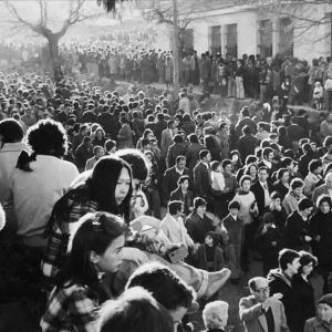 Multitud en la romería de San Blas, Cáceres