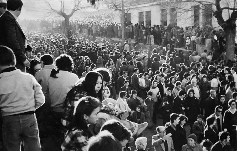 Multitud en la romería de San Blas