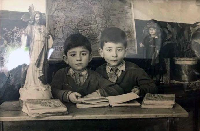 Fotografía escolar Colegio Sagrado Corazón de Jesús años 50