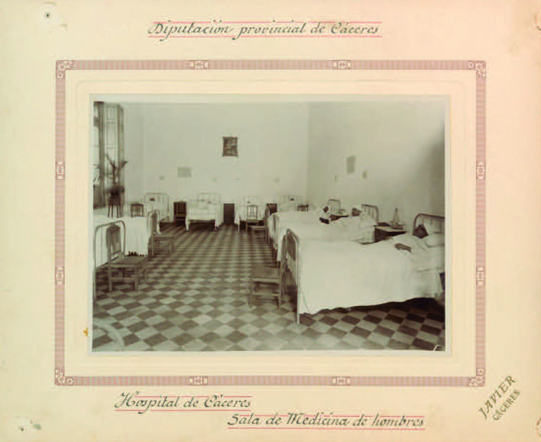 Sala de Medicina de hombres. Hospital de Cáceres