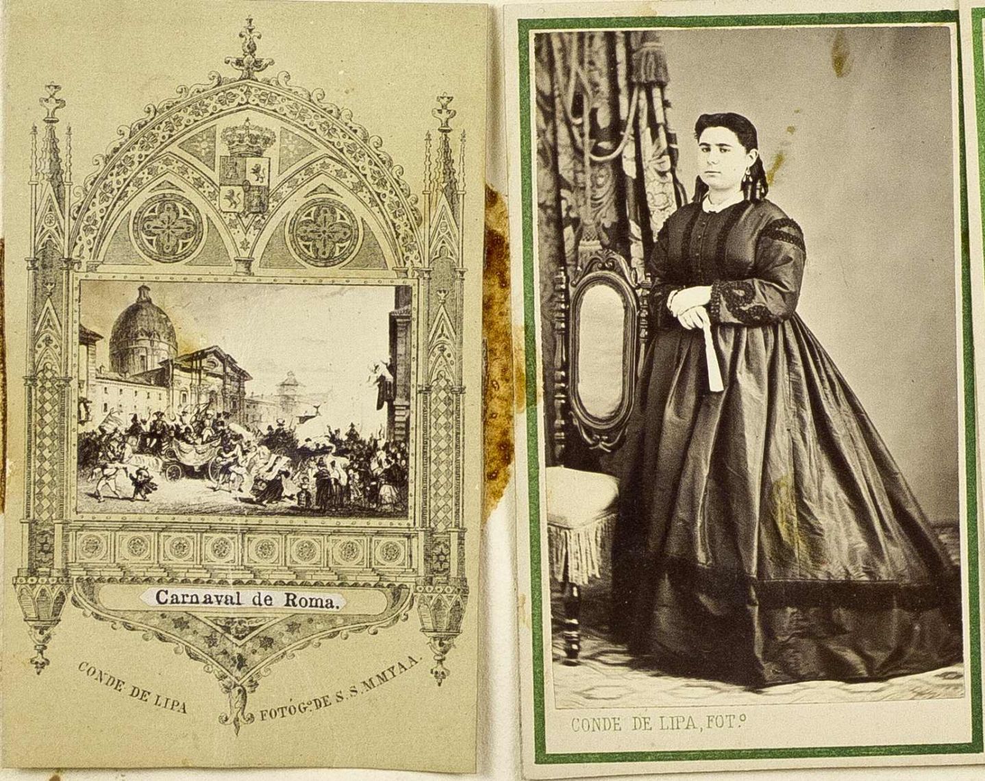 Mujer con dorso romano