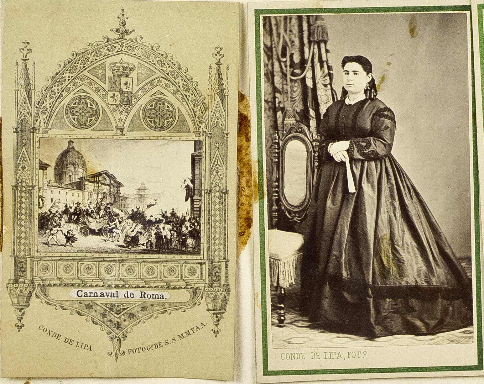 Mujer con dorso romano