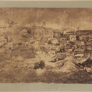 Vista general de una ciudad. Cáceres. Ludwik Tarszeński. 1867
