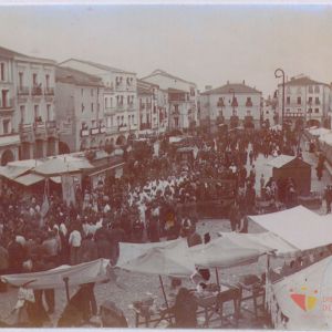 Procesión del Corpus Christi por la Plaza Mayor de Cáceres