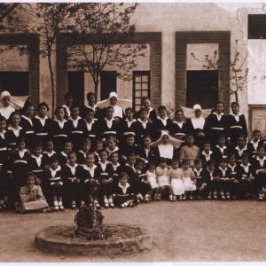Retrato de grupo del Colegio Provincial de la Inmaculada de Cáceres