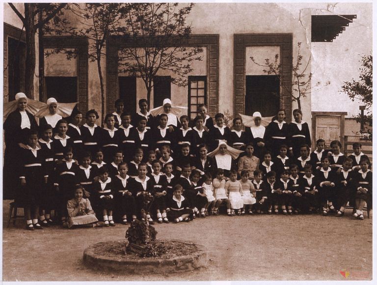 Retrato de grupo del Colegio Provincial de la Inmaculada de Cáceres