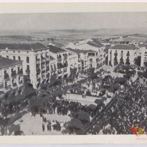 Plaza Mayor de Cáceres Coronación de la Virgen de la Montaña