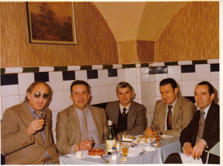 Empresarios y amigos de la calle Moret