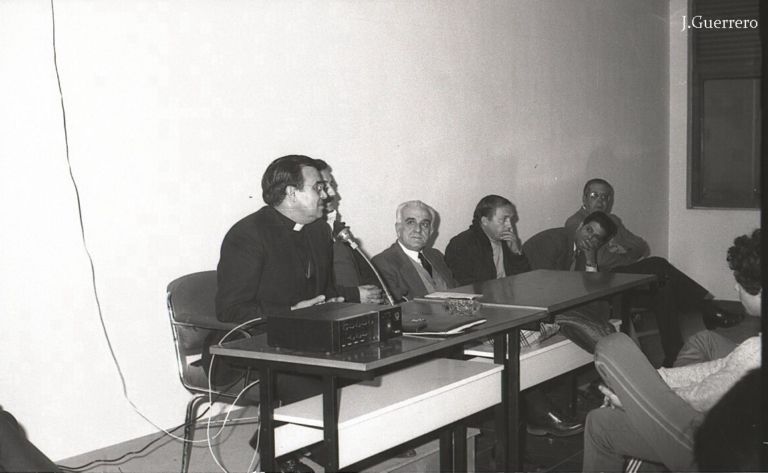 Don Jesús Dominguez Gómez de visita al Colegio Licenciados Reunidos
