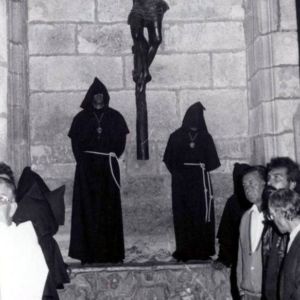 Entierro del Obispo Don Jesús Domínguez Gómez en la Capilla del Cristo Negro