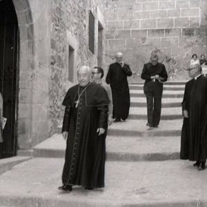 José María Bueno Monreal visitando Cáceres