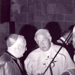 Llopis Iborra en la sacristía de Santiago