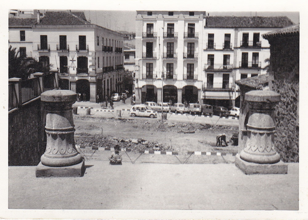 Plaza Mayor Caceres en obras Plaza Mayor Caceres en obras