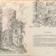 dibujos del palacio de Carvajal y del arco del Cristo
