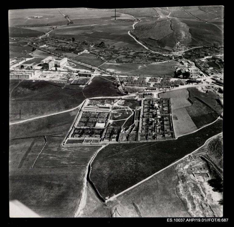 Vista aérea del Cementerio de Cáceres
