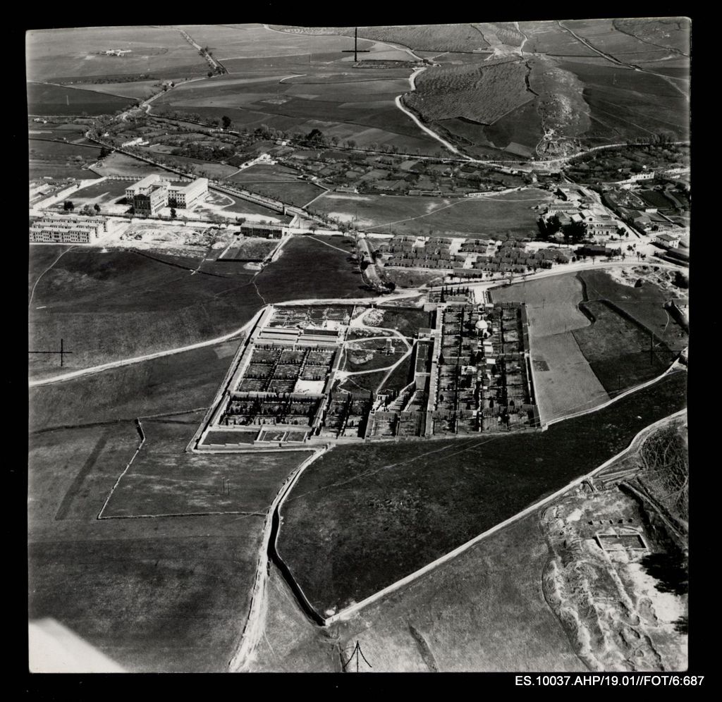 Vista aérea del Cementerio de Cáceres