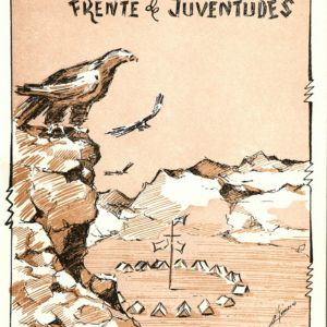 Folleto publicitario de los campamentos juveniles del frente de juventudes.