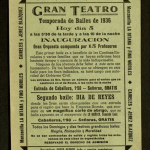 Folletos publicitarios del bailes y verbenas en Cáceres
