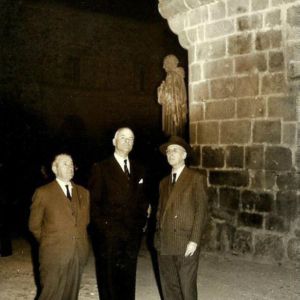 IX conde de Canilleros con el embajador de Estados Unidos