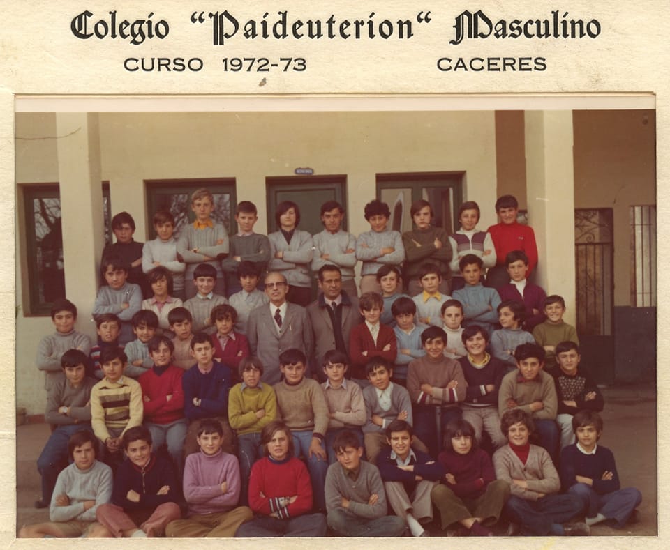 Colegio Paideuterion, curso 1972-73
