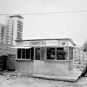 Churrería en la avenida de Alemania de Cáceres.