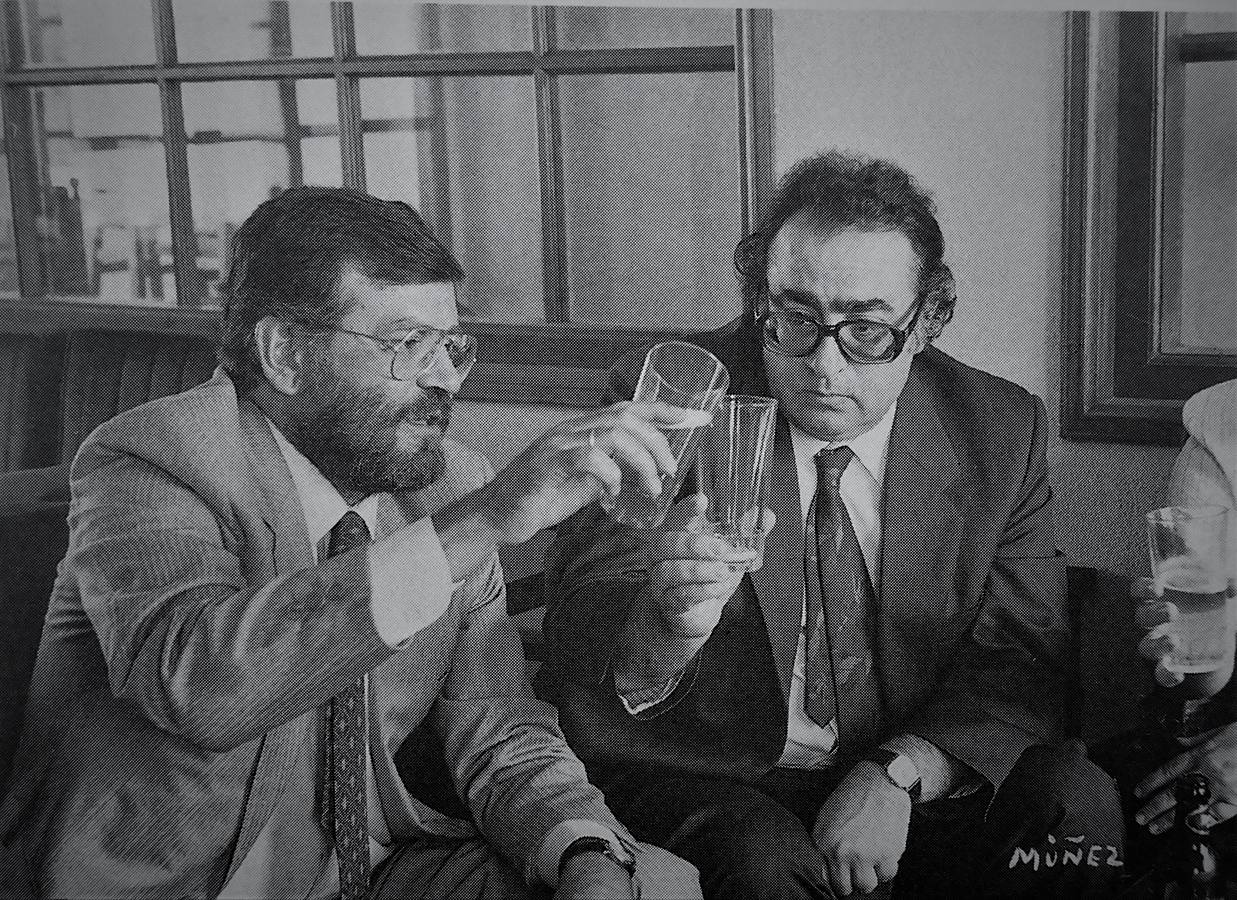 Rodríguez Ibarra y Manuel Veiga