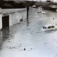 Inundación en el Puente de San Francisco.