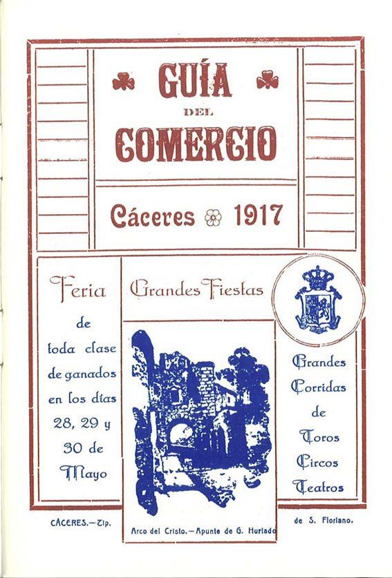 Guía del Comercio de Cáceres 1917