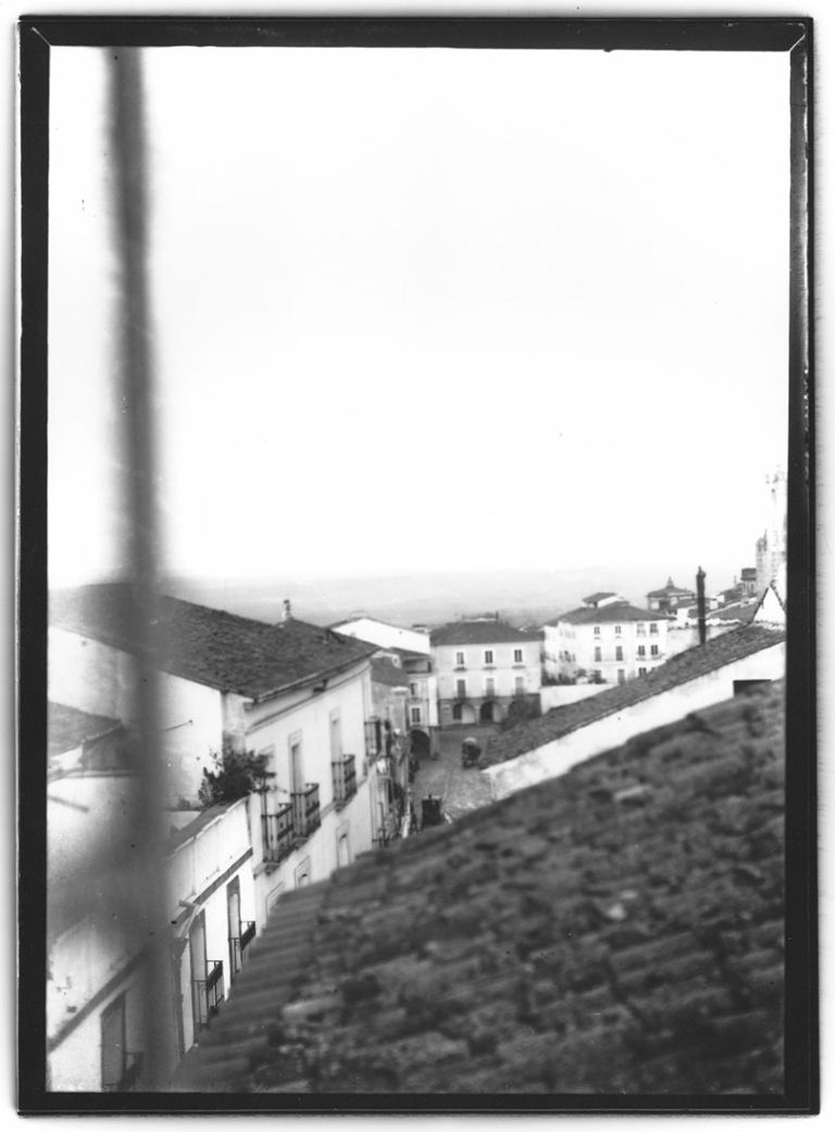 Vista de la calle de pintores y la plaza Mayor
