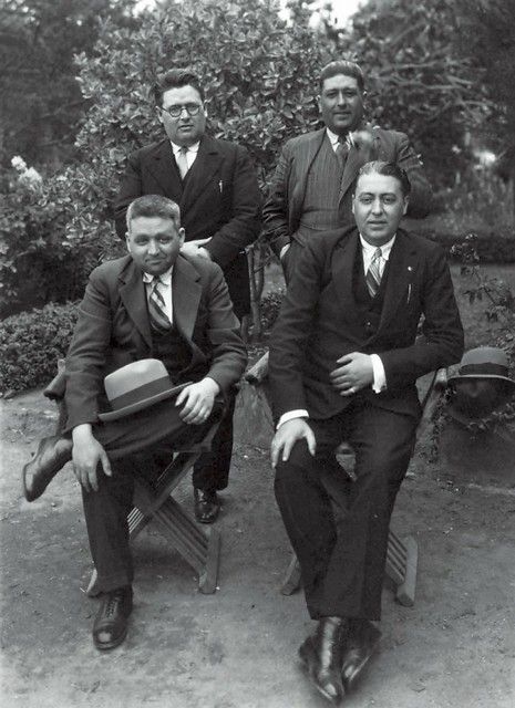 Tomás Martín Gil y sus hermanos: Manuel, Máximo y José