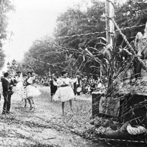 Batalla de flores en el Paseo de Cánovas