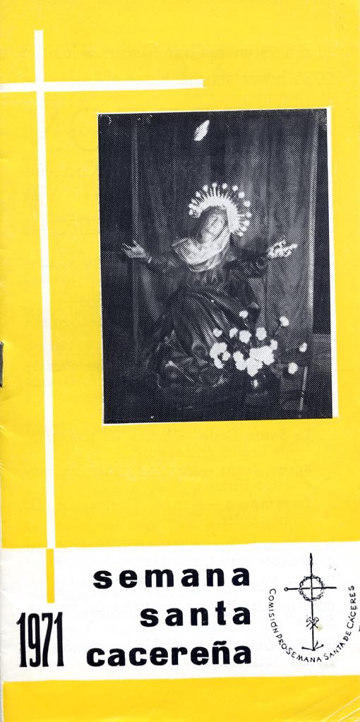 Programa de Semana Santa cacereña 1971
