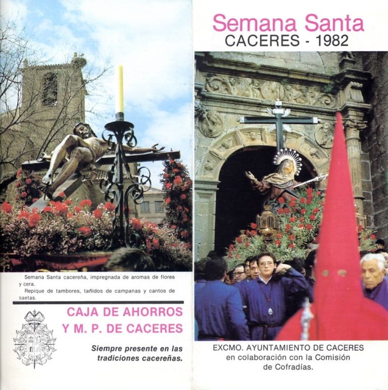 Programa de Semana Santa cacereña 1982