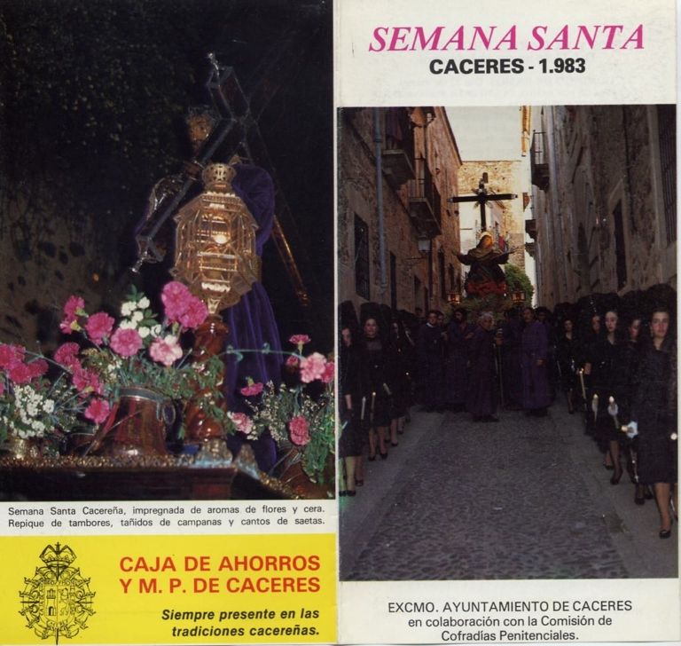 Programa de Semana Santa cacereña 1983