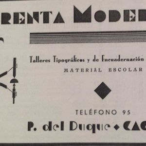 tarjeta Imprenta Moderna