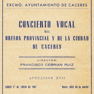 1967 CONCIERTO EN PLAZA DE SAN JORGE