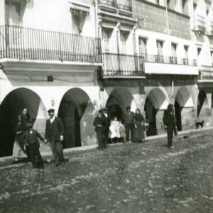 Soportales de la Plaza mayor 1913