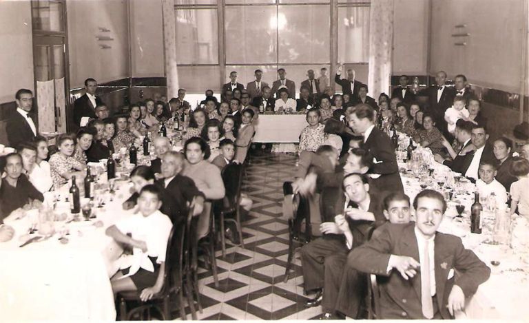 Celebración de una boda en un restaurante
