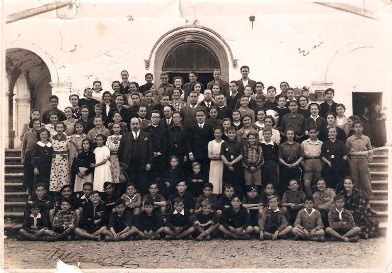 Foto de grupo en el Paseo Alto