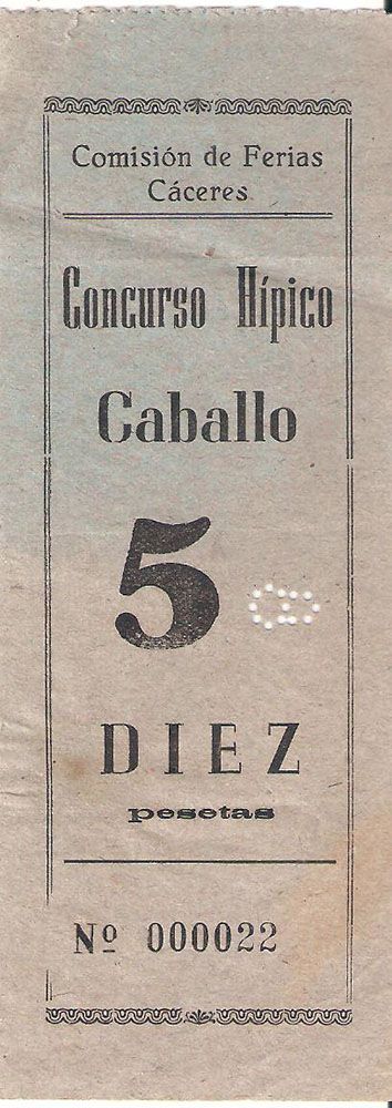 Apuesta de 10 pesetas, Concurso Hípico