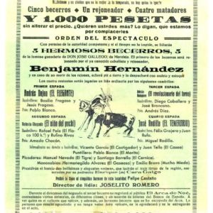 Cartel becerrada
