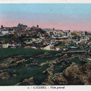 En 1930 desde la carretera de la Montaña