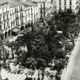 Plaza Mayor con sus jardines antes de comenzar las obras, junio 1969