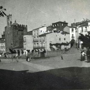 Mercado de verano en Plaza Mayor 1916